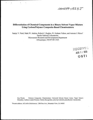 Differentiation of Chemical Components in a Binary Solvent Vapor Mixture Using Carbon/Polymer Composite-Based Chemiresistors