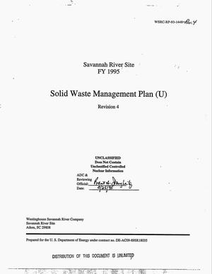 Solid Waste Management Plan. Revision 4
