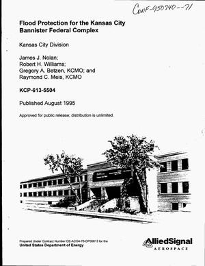 Flood protection for the Kansas City bannister federal complex