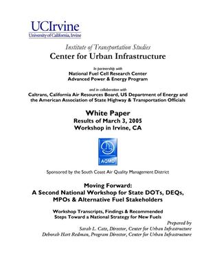 Conference Paper/Proceedings White Paper Conference Results of March 3, 2005 Workshop in Irvine, CA