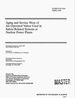 Aging and service wear of air-operated valves used in safety-related systems at nuclear power plants