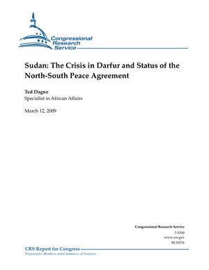 Sudan: The Crisis in Darfur and Status of the North-South Peace Agreement