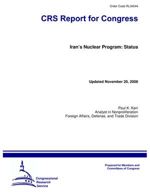 Iran's Nuclear Program: Status