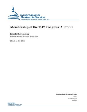 Primary view of object titled 'Membership of the 114th Congress: A Profile'.