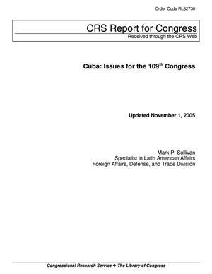 Primary view of object titled 'Cuba: Issues for the 109th Congress'.
