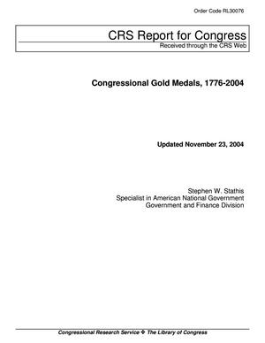Congressional Gold Medals, 1776-2004