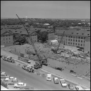 [Aerial view of Biology Building construction 10]