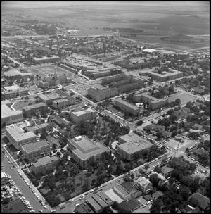[Aerial across NTSU campus from northeast 3]