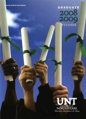 Catalog of the University of North Texas, 2008-2009, Graduate