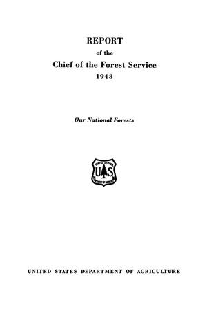 Primary view of object titled 'Report of the Chief of the Forest Service: 1948'.
