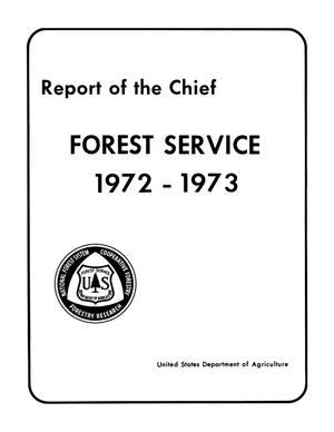 Primary view of object titled 'Report of the Chief of the Forest Service: 1973'.