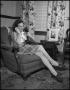 Photograph: [Helen Krent Werner sitting and talking on the telephone]