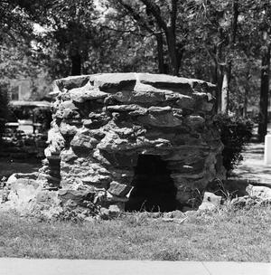 [Rock structure on the UNT campus]