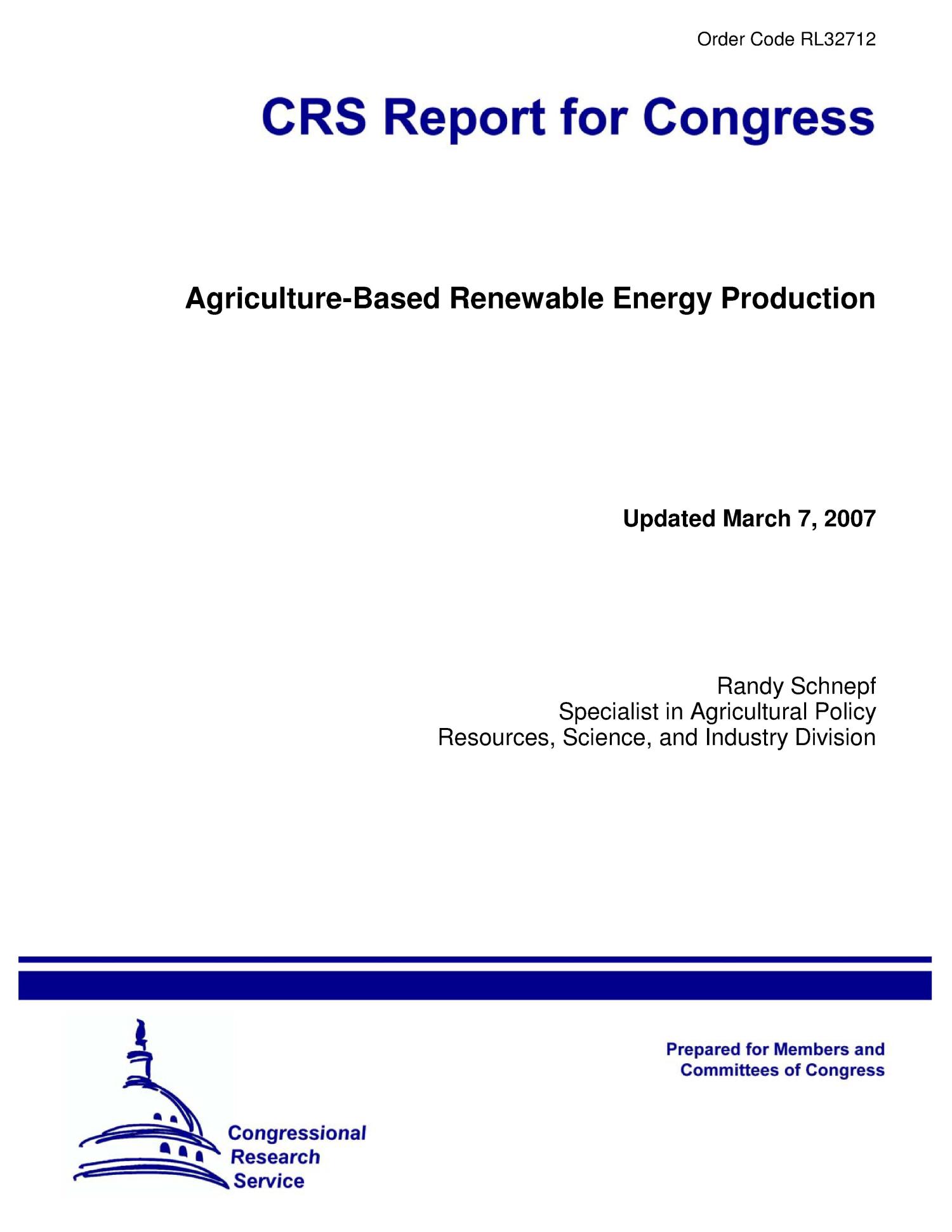 Agriculture-Based Renewable Energy Production
                                                
                                                    [Sequence #]: 1 of 58
                                                