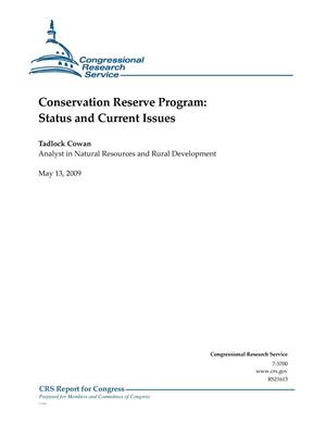 Conservation Reserve Program: Status and Current Issues