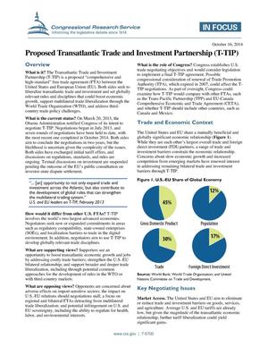 Proposed Transatlantic Trade and Investment Partnership (T-TIP)