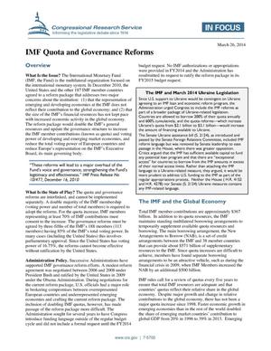 IMF Quota and Governance Reforms