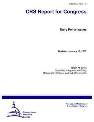 Dairy Policy Issues