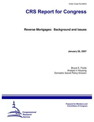 Reverse Mortgages: Background and Issues