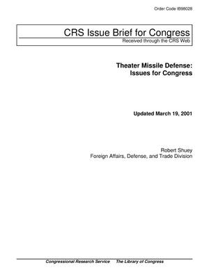 Theater Missile Defense: Issues for Congress