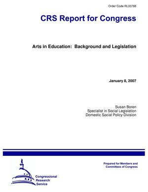 Arts in Education: Background and Legislation