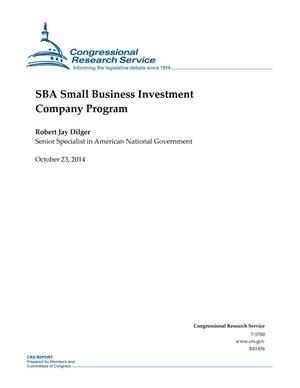 SBA Small Business Investment Company Program