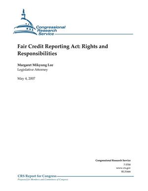 Fair Credit Reporting Act: Rights and Responsibilities