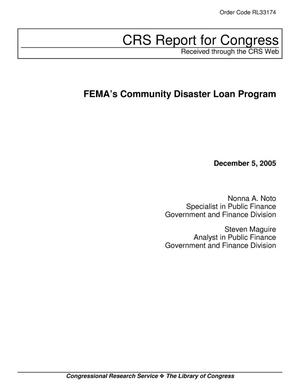 FEMA’s Community Disaster Loan Program