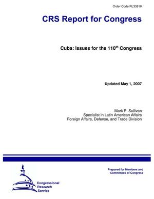 Primary view of object titled 'Cuba: Issues for the 110th Congress'.