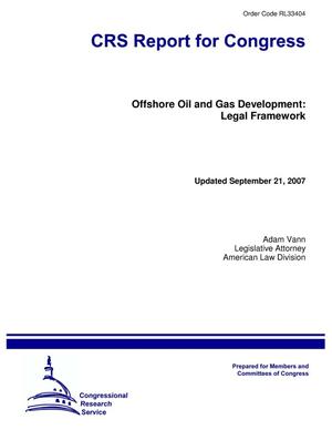 Offshore Oil and Gas Development: Legal Framework