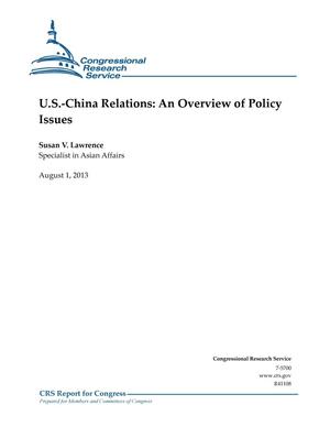 U.S.-China Relations: An Overview of Policy Issues