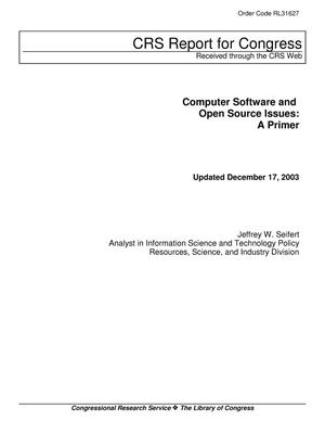 Computer Software and Open Source Issues: A Primer