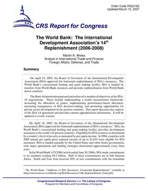 The World Bank: The International Development Association’s 14th Replenishment (2006-2008)