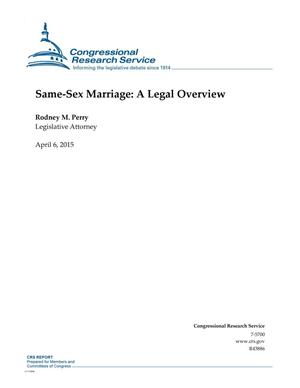Same-Sex Marriage: A Legal Overview