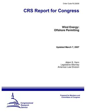 Wind Energy: Offshore Permitting