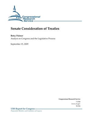 Senate Consideration of Treaties