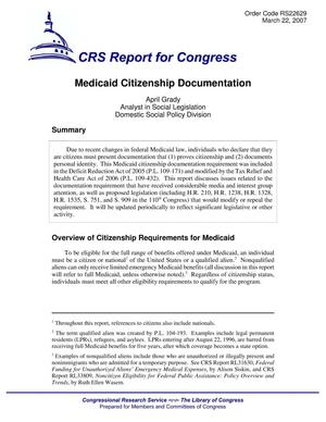 Medicaid Citizenship Documentation