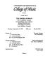 Thumbnail image of item number 4 in: 'College of Music program book 1991-1992 Fall/Spring Performances Vol. 1'.