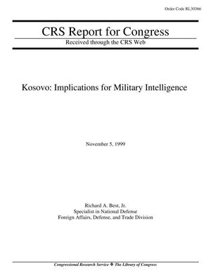 Kosovo: Implications for Military Intelligence