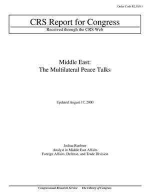 Middle East: The Multilateral Peace Talks