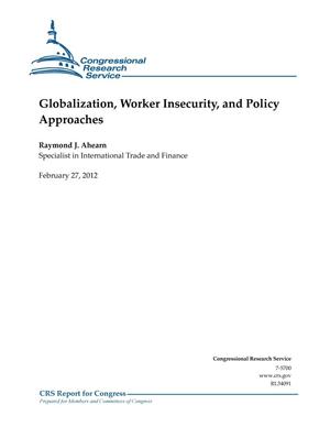 Globalization, Worker Insecurity, and Policy Approaches