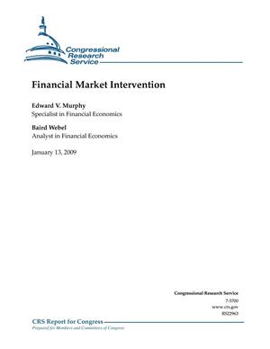Financial Market Intervention