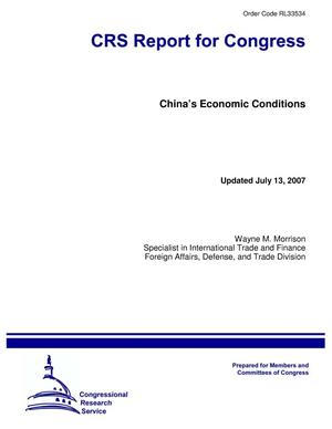 China’s Economic Conditions