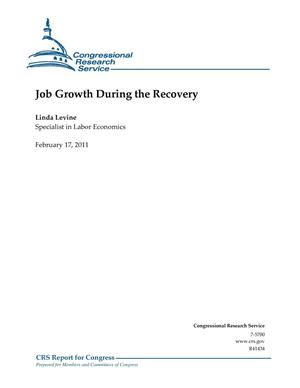 Job Growth During the Recovery