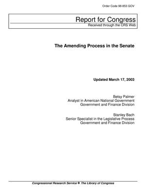 The Amending Process in the Senate