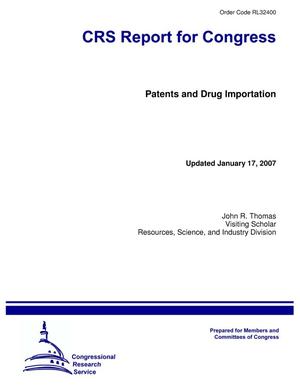 Patents and Drug Importation