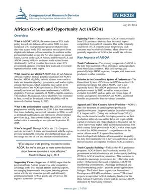 African Growth and Opportunity Act (AGOA)