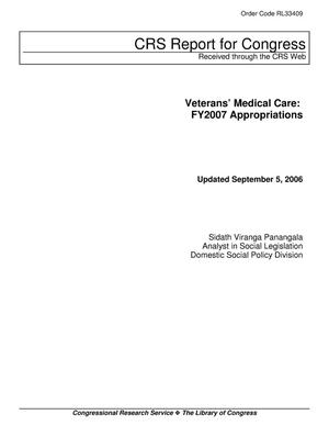 Veterans’ Medical Care: FY2007 Appropriations