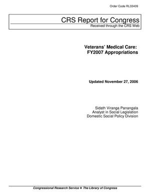 Veterans’ Medical Care: FY2007 Appropriations