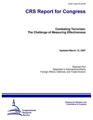 Combating Terrorism: The Challenge of Measuring Effectiveness